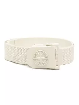 Stone Island плетеный ремень с логотипом Compass, нейтральный цвет