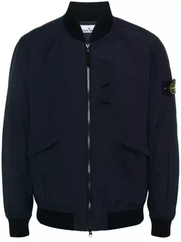 Stone Island пуховик с нашивкой Compass, синий