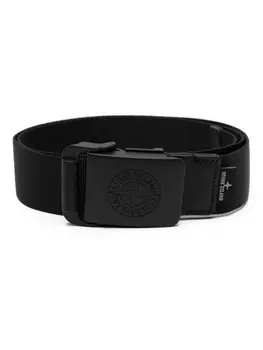 Stone Island ремень с логотипом Compass, черный