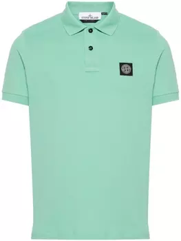 Stone Island рубашка поло с логотипом Compass, зеленый