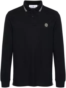 Stone Island рубашка поло с нашивкой Compass, синий