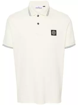 Stone Island рубашка поло с нашивкой Compass, желтый