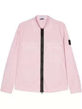 Stone Island рубашка с аппликацией Compass, розовый