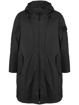 Stone Island Shadow Project парка на молнии с капюшоном, черный