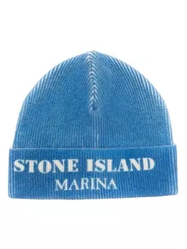 Stone Island шапка бини Marina, синий