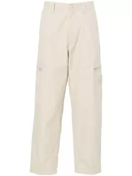 Stone Island широкие брюки с нашивкой Compass, нейтральный цвет