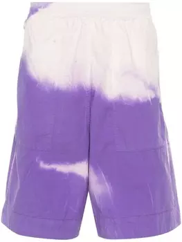 Stone Island шорты-бермуды с абстрактным принтом, серый