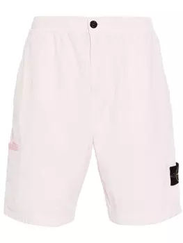 Stone Island шорты-бермуды с нашивкой Compass, розовый