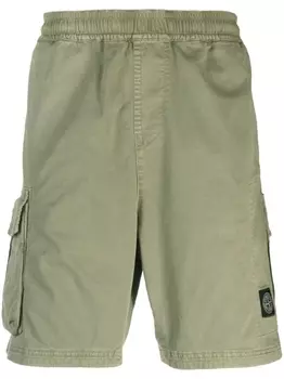 Stone Island шорты карго с логотипом Compass, зеленый