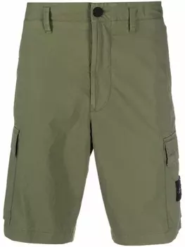 Stone Island шорты карго с нашивкой Compass, зеленый