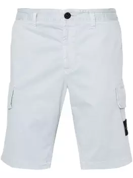 Stone Island шорты карго с нашивкой Compass, синий