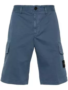 Stone Island шорты карго с нашивкой Compass, синий