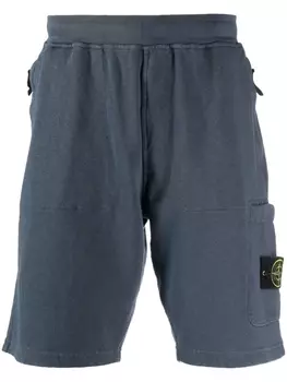 Stone Island шорты с логотипом Compass, синий