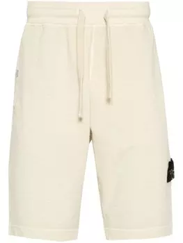 Stone Island шорты с нашивкой Compass, серый