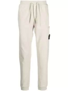 Stone Island спортивные брюки с нашивкой Compass, нейтральный цвет