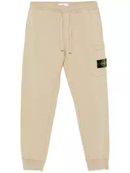 Stone Island спортивные брюки с нашивкой Compass, нейтральный