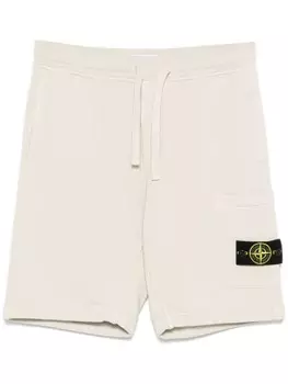 Stone Island спортивные шорты с нашивкой Compass, нейтральный