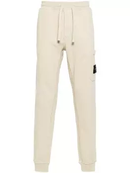 Stone Island спортивные штаны с значком компаса, нейтральный цвет