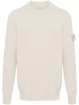 Stone Island свитер с изображением компаса, нейтральный цвет