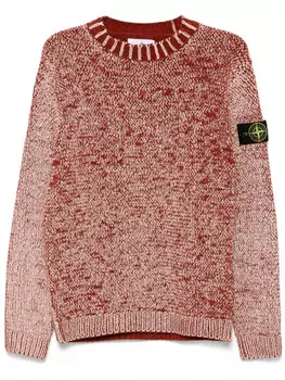 Stone Island свитер с круглым вырезом, красный