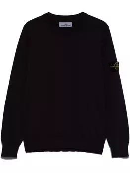 Stone Island свитер с нашивкой Compass, фиолетовый