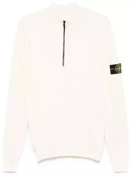 Stone Island свитер в рубчик, нейтральный цвет