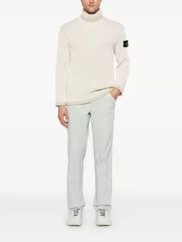 Stone Island свитер в рубчик, серый