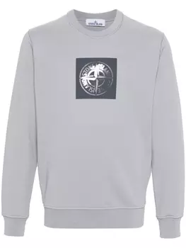 Stone Island толстовка из джерси, серый