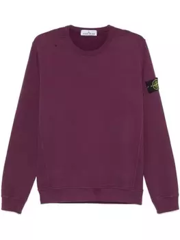Stone Island толстовка из начесаного органического хлопка, фиолетовый