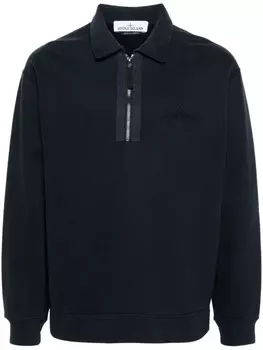 Stone Island толстовка из органического хлопка, синий