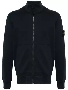 Stone Island толстовка на молнии с изображением компаса, синий