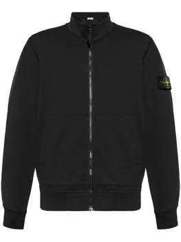 Stone Island толстовка на молнии с изображением компаса, черный