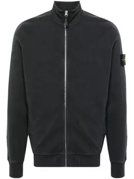 Stone Island толстовка на молнии с логотипом Compass, серый