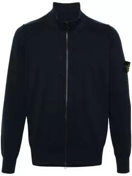 Stone Island толстовка на молнии с логотипом Compass, синий
