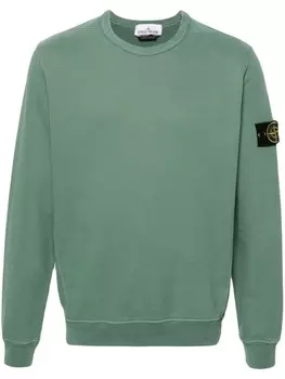 Stone Island толстовка с изображением компаса, зеленый