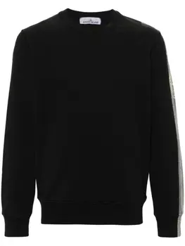 Stone Island толстовка с логотипом, черный