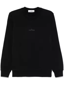 Stone Island толстовка с логотипом, черный