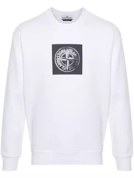 Stone Island толстовка с логотипом Compass, белый