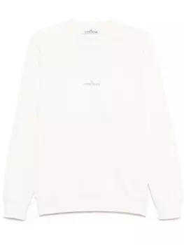 Stone Island толстовка с логотипом Compass, белый