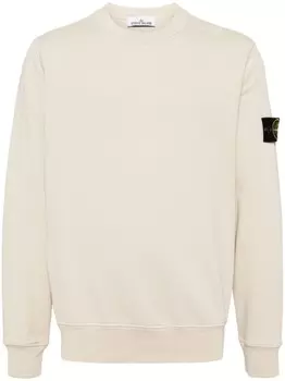 Stone Island толстовка с логотипом Compass, коричневый