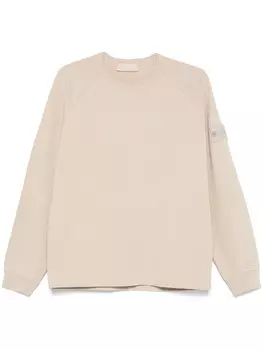 Stone Island толстовка с логотипом Compass, нейтральный цвет