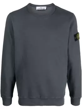 Stone Island толстовка с логотипом Compass, серый