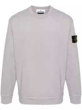 Stone Island толстовка с логотипом Compass, серый