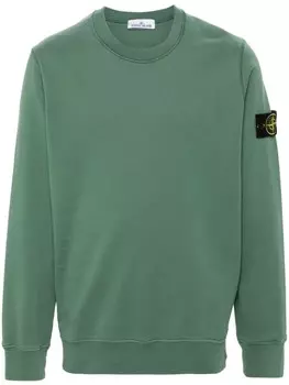 Stone Island толстовка с логотипом Compass, зеленый