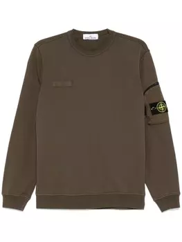 Stone Island толстовка с логотипом Compass, зеленый