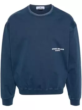 Stone Island толстовка с логотипом, синий