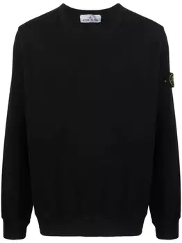 Stone Island толстовка с нашивкой Compass, черный