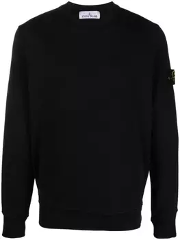 Stone Island толстовка с нашивкой Compass, черный