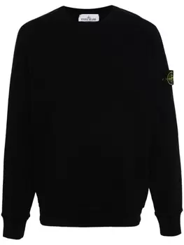 Stone Island толстовка с нашивкой Compass, черный