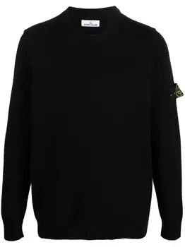 Stone Island толстовка с нашивкой Compass, черный